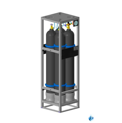 Фото №0 Моноблок газовый на 4 баллона МБ-4-50-150 для кислорода
