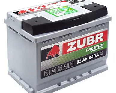 фото Аккумулятор ZUBR Premium 63 Ач о.п.