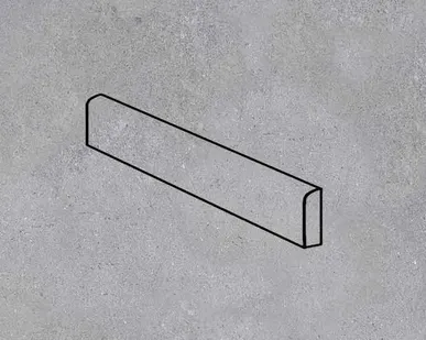 фото Клинкерный цоколь Stroeher Zoe 970 grey 294х73х8 мм