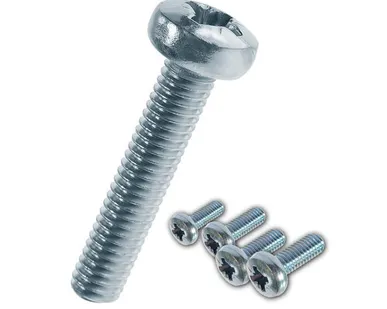 фото Винт с полукруглой головкой DIN 7985 оцинкованный