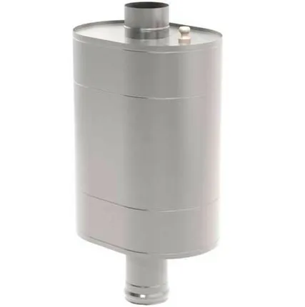 Фото №0 Бак для бани на трубу овальный 115 (55 л.) нержавейка