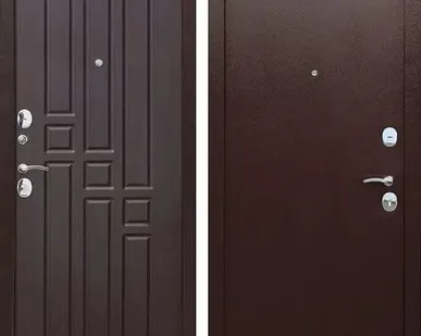 фото Дверь входная Гарда 8мм (Ferroni) металл 0,8мм/МДФ, Антик медь/Венге 2050х860мм, ЛЕВАЯ