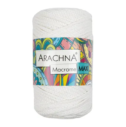 Фото №0 Пряжа ARACHNA "Macrame Maxi" 80% хлопок, 20% полиэстер 250 г ± 10 г 80 м №24 натуральный