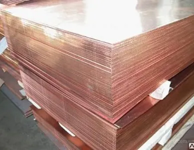 фото Лист медный 14х600х1500 мм М1 г/к