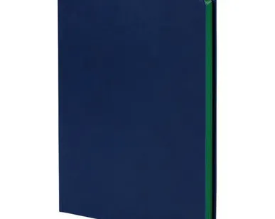 фото Ежедневник Blues недатированный, синий с зеленым