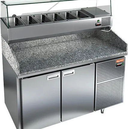 Фото №0 Стол охлаждаемый для пиццы HICOLD PZ3-11/GN (1/3) гранитная столешница с ви