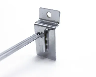 фото Крючок металлический на экономпанель 250мм, d.6мм, хром, с наконечником