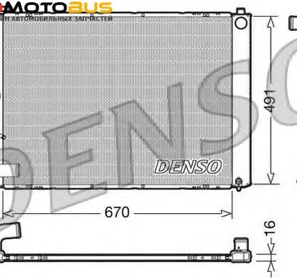Фото №0 Радиатор, охлаждение двигателя DENSO DRM50055 Радиатор охл. ДВС TO Harrier, LEXUS RS AUT. 02.03