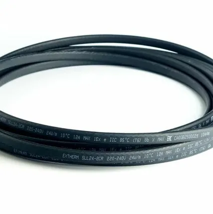 Фото №0 Кабель нагревательный саморег. строительного применения (кровли; трубы) 30Вт/м 16AWG термопласт Extherm SXLL30-2CR