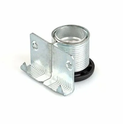 Фото №0 Ножка накладная, регулируемая для шкафа с пластиковым подпятником, замак