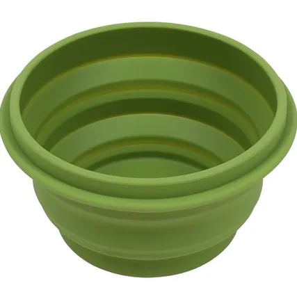 Фото №0 Миска силиконовая с крышкой оливковая 1000 мл Track