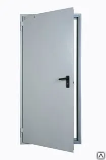 Фото №0 Дверь противопожарная EI-60 разм. 960*2100 мм Л,Т RAL 7035 с установкой