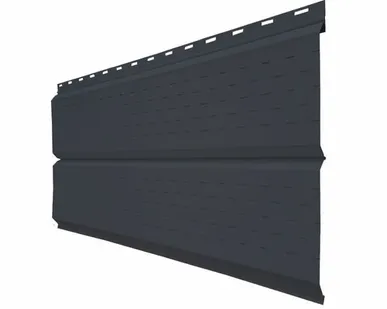 фото Софит перфорированный металлический 0,40х264х3000мм графит