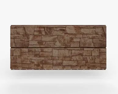 фото Сайдинг Металлический сайдинг «Евробрус» покрытие камень Россия, 0.45-0.5 мм