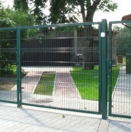 Фото №0 Распашные ворота из 3d сетки