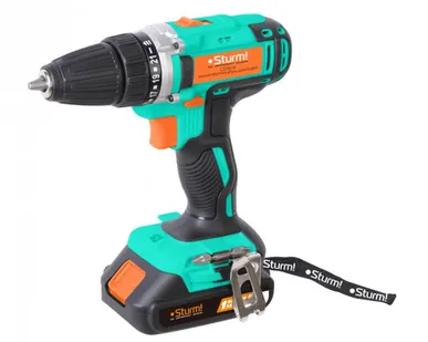фото CD3618 Дрель аккумуляторная Sturm, 18 В, 1BatterySystem, 2 акк., 2,0 Ач, кейс