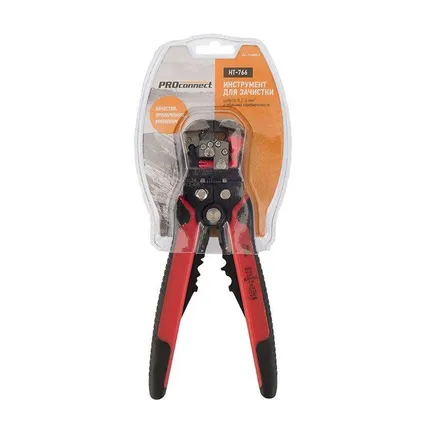 Фото №6 Инструмент для зачистки кабеля 0.2-6.0кв.мм и обжима наконечников (HT-766) (HY-371) PROCONNECT 12-4005-4