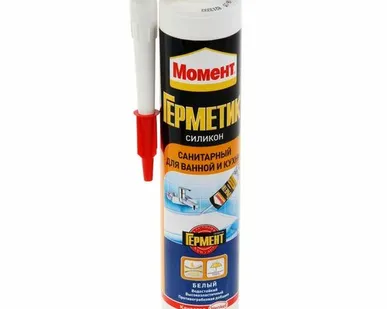 фото Герметик Момент силик. санитар. бел.(280 мл)