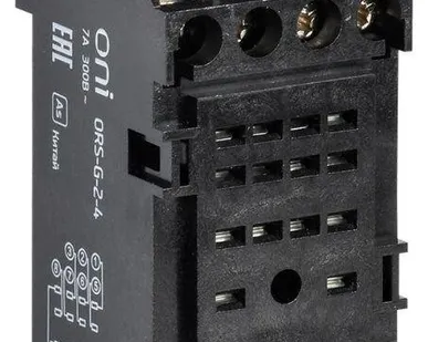 фото Розетка ORS-G-2-4 для реле OGR-2 4C ONI ORS-G-2-4-G