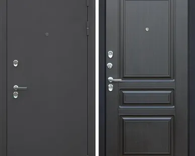 фото Входная дверь ТЕРМО Сибирь муар коричневый-венге ТЕРМОразрыв АСД