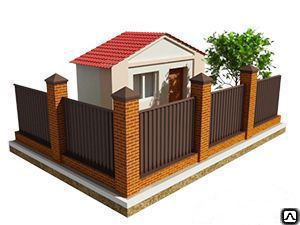 фото Забор из профлиста