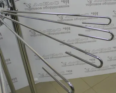 фото Вешало круглое для брюк 100 держателей D=1100мм H=1220мм, без стекла, хром