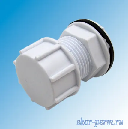 Фото №0 Врезка в резервуар 1&quot; пластиковая