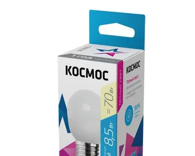 фото Лампа светодиодная GL45 8.5Вт 220В E27 3000К Космос LkecLED8.5wGL45E2730