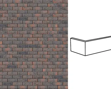 фото Клинкерная плитка угловая KING KLINKER Old Castle Silesian story HF29, 240*71*115*10 мм