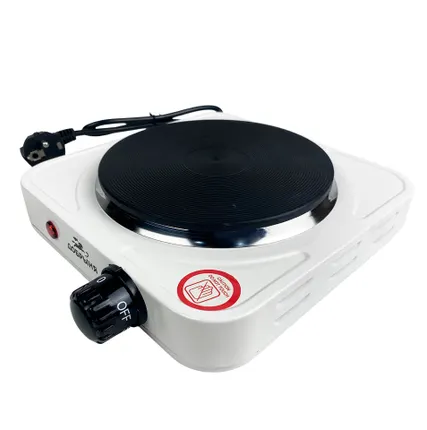 Фото №0 Плитка электрическая Добрыня DO-2206W (1000 Вт, Ø150 мм, чугун)