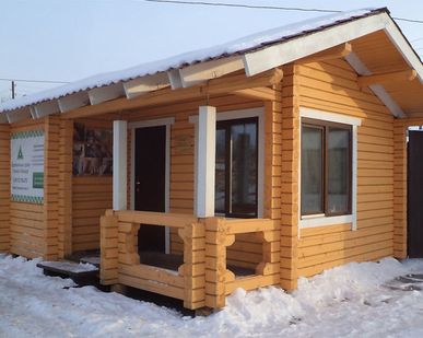 фото Оцилиндрованное бревно с чашкой (от 18 до 24 cм)