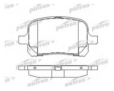 фото Patron Колодки перед Koleos GDB3392 ор 410603072R Patron PBP046
