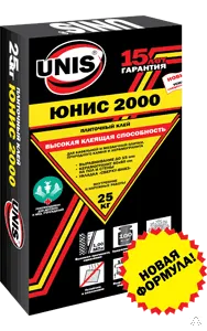Фото №0 Плиточный клей Юнис 2000