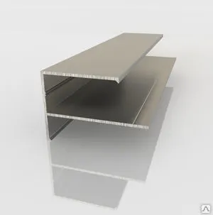 фото F-профиль алюминиевый /12 мм /RAL 9001 / 3м