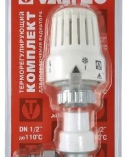 фото Угловой клапан с термостатической головкой для радиатора 1/2 Valtec VT.047. N.04