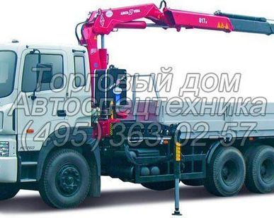 фото Hyundai HD-260 (бортовой) с манипулятором Amco Veba 817/2s