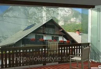 фото Безрамное остекление беседки Lumon
