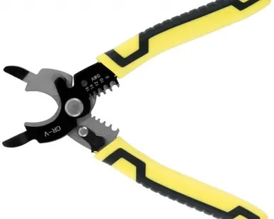 фото Кабелерез CrV со съемником изоляции 1,3-3,2 мм, встрой.плоскогубцы, 200 мм