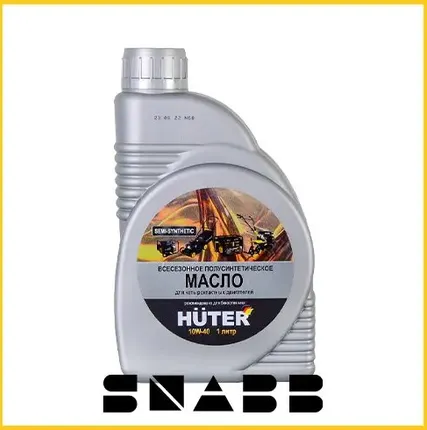 Фото №0 Масло моторное 10W-40 полусинтетическое для четырёхтактных двигателей, для техники Huter, 1л.