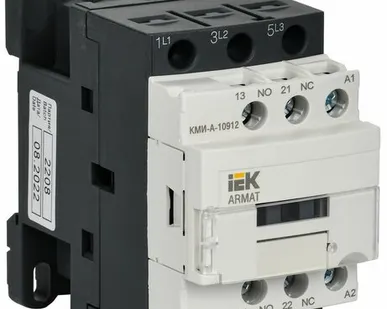 фото Контактор 9А 220В без реле 1НО 1НЗ (КМИ-А-10912 LC1...