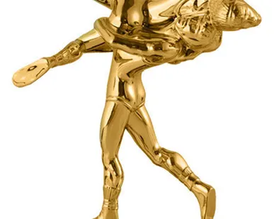 фото Фигурка - приз - награда борьба с надписью на каменном основании