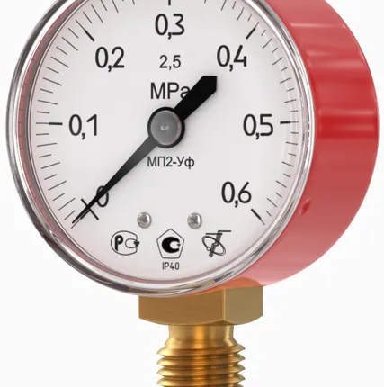 Фото №0 Манометр пропановый ф50мм, 0,6МПа Манометр пропановый ф50мм, 0,6МПа