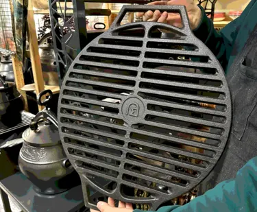 фото Чугунная решетка гриль 425/510/10 мм Узбекистан