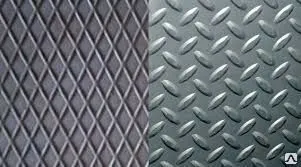 Фото №0 Лист рифленый 3пс 4 ромб/чечев