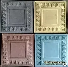 Фото №0 Тротуарная плитка Готика (Оранжевая)