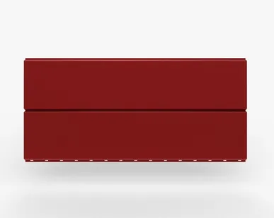 фото Сайдинг Металлический сайдинг «Евробрус» Premium, 0.5 мм RAL 3020, Алый