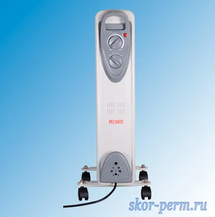 Фото №2 Обогреватель масляный напольный РЕСАНТА ОМ-7Н, 7 секций, 1,5 кВт