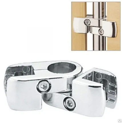 Фото №0 Крепеж труба-решетка, хром J-53