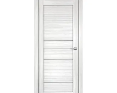 фото дверь межкомнатная со стеклом бизнес парк crystal 61, сандал белый, 700*2000мм.