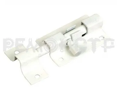 фото Шпингалет ШП_80 бел (10/50) ТОНАР П